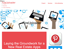 Tablet Screenshot of fireuploader.com